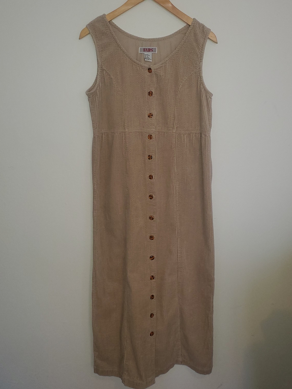 Button-Front Dress Cottagecore, 100% Cotton, Comfortable